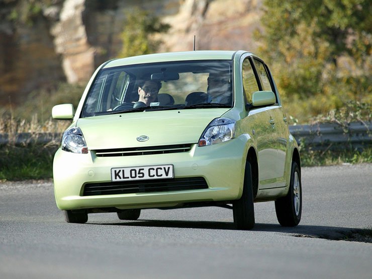 Az abszolút értékelés első 10 helyéből öt a Toyota konszerné, a Daihatsu 2, a Toyota 3 modellel került a legjobb 10 közé. A képen a Daihatsu Sirion