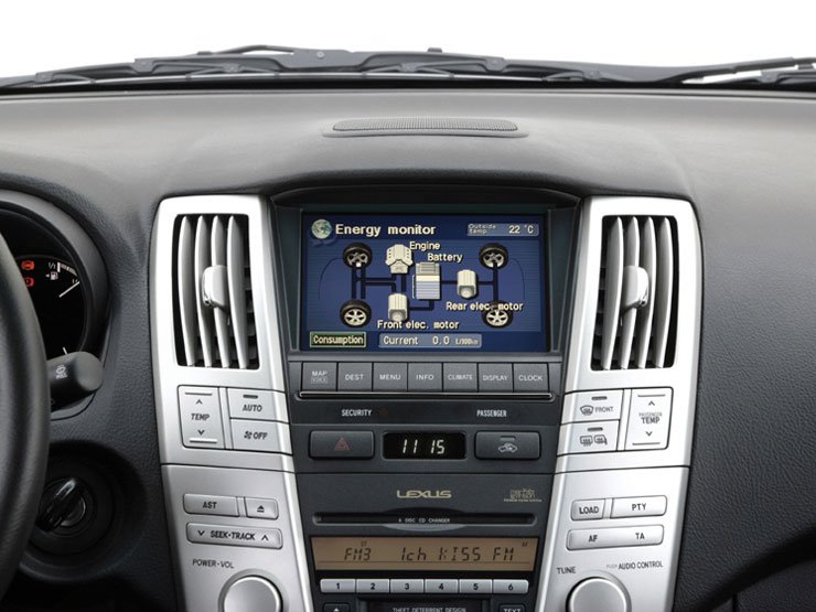 A képernyőn a Priushoz hasonlóan követhetjük nyomon az éppen dolgozó erőforrást 