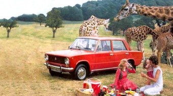 Ladás idill zsiráffal