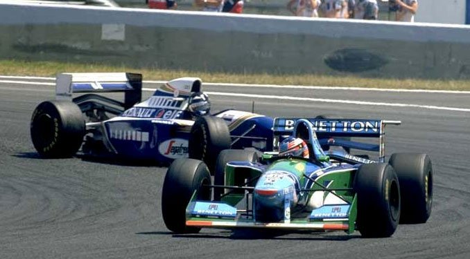 Schumacher 1995-ben már nyert világbajnokságot Renault-val