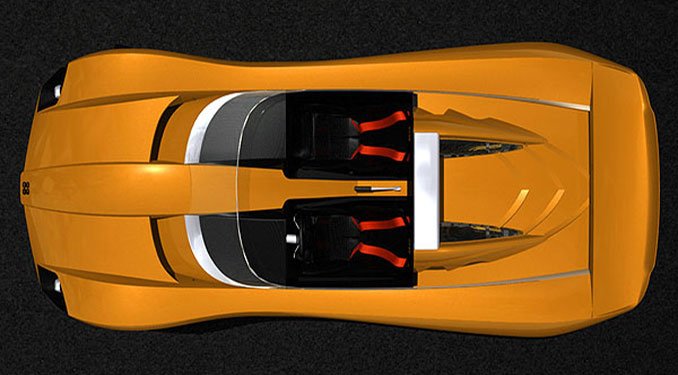 Az 525 lovas motor az ülések mögött kapott helyet