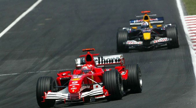 2001 és 2004 között sorozatban négyszer győzött Schumacher a barcelonai pályán