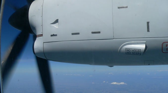 Felszállásnál ordít a propeller, szinte meg kell ijedni tőle