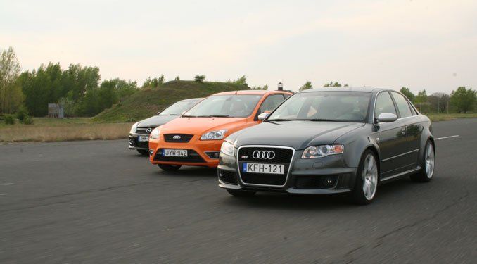 Teszt: Audi RS4, Focus ST, Astra OPC 21
