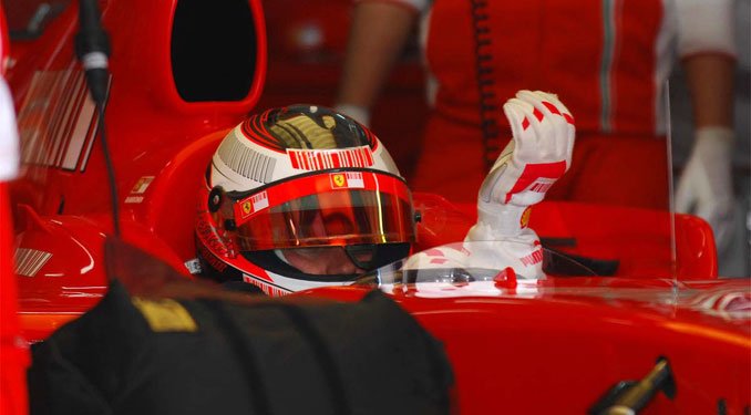 Räikkönen most először vezethette az F2007-est