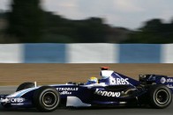 Jól teljesített a Toyota motororral hajtott Williams versenyautó, Wurz rögtön a második helyen nyitott