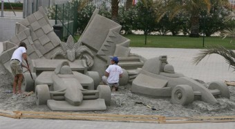 Száguldás homokban!