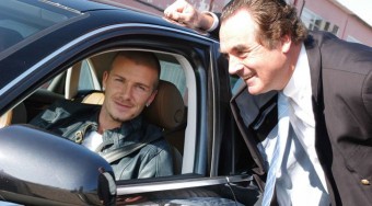 Beckham sportkocsival száguldozott
