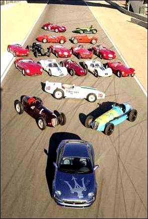 Maserati történelem. A kép előterében a 3200 GT. 