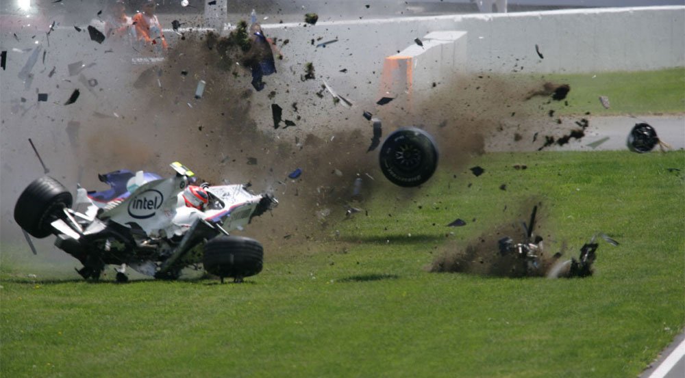 Kubica Kanadában óriásit bukott