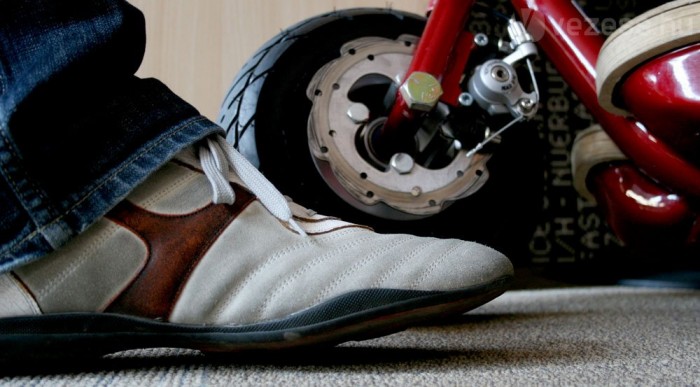 Íme Schumacher cipője