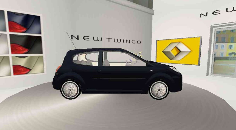 Renault Twingo Second Life módra