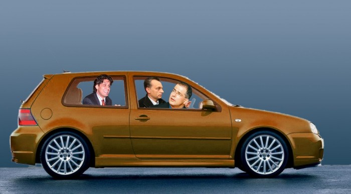 Három ember egy autóban