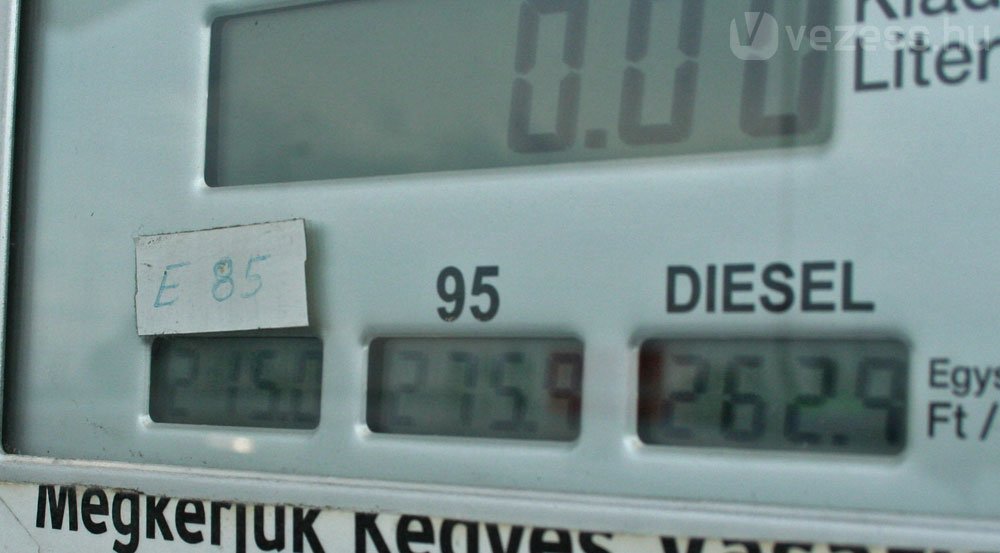 Az E85 az etanol adómentessége miatt olcsóbb