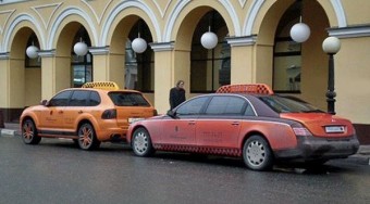 Porsche taxi Moszkvában