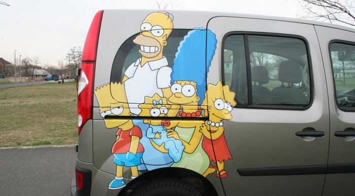 Homer, Marge, Bart, Lisa, Maggie