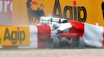 Hamilton megrémült a balesttől