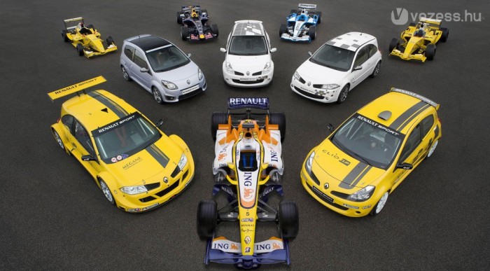 A teljes Renault racing paletta