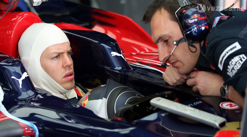 Vettel az élmezőnybe keveredett