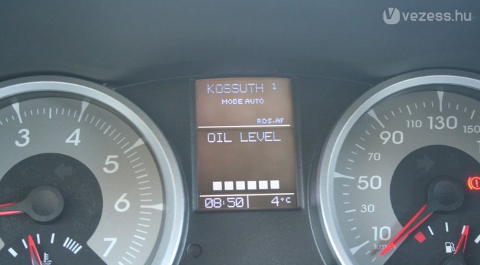 A minimum az olaj és a víz ellenőrzése