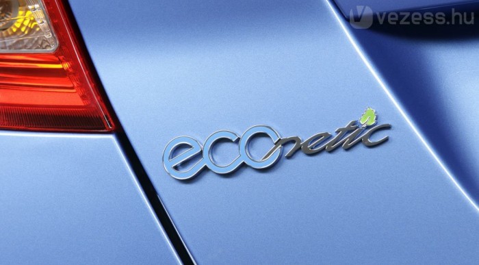 A különösen takarékos Fordok jele