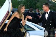 Coulthard és Heidi Klum