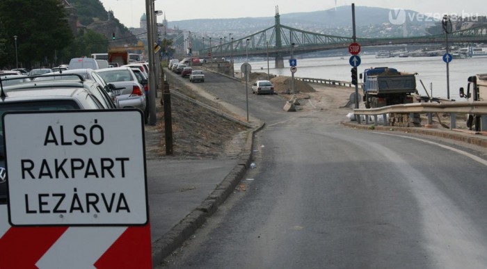 Év végéig zárva a Budai alsó rakpart déli része