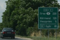 Országúton mentünk a 308-assal