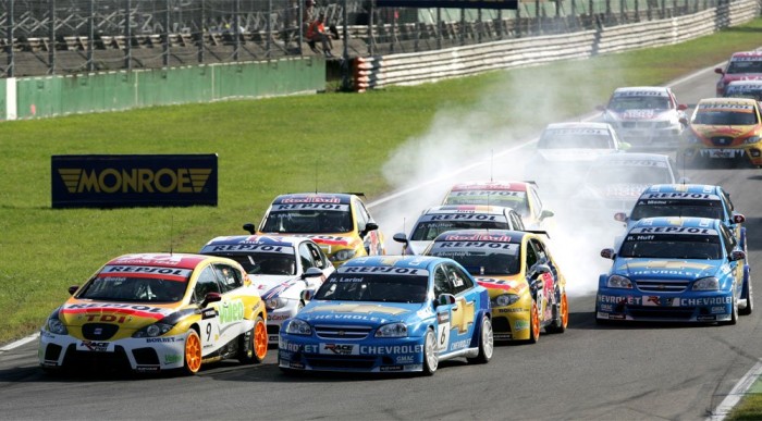 Rajt utáni lökdösődés Monzában