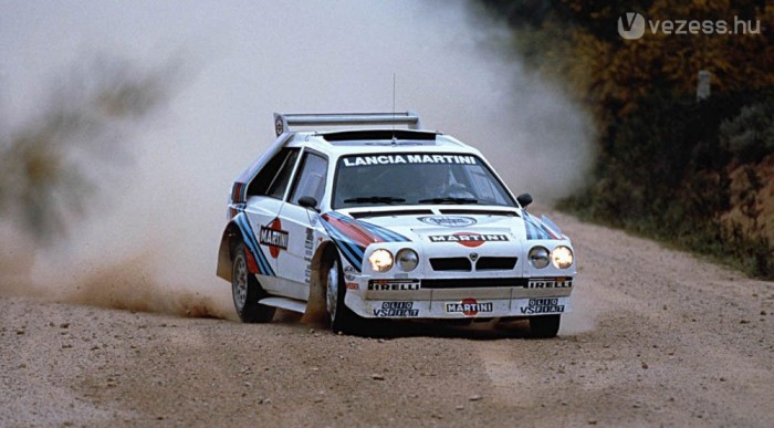 1986, egy Delta S4 a betiltott rali B-csoportból
