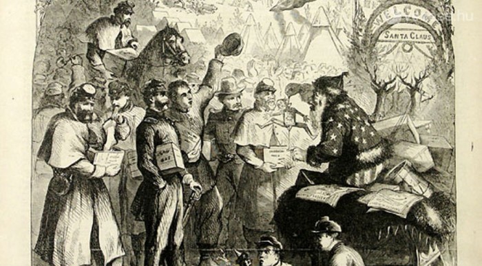 Rajzon Santa Claus, aki a kéményen át jön