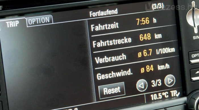 84 km/órás átlagsebességet ment