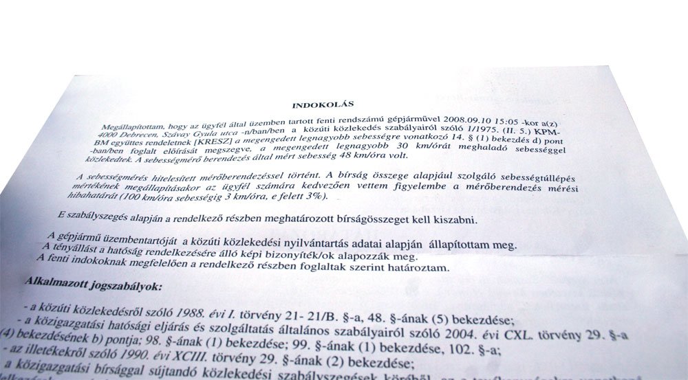 48 km/óra is sok a 30-as táblánál