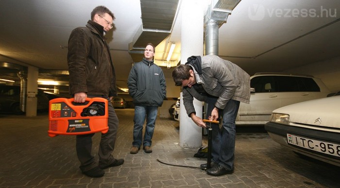 Zugpumpálás a mélygarázsban