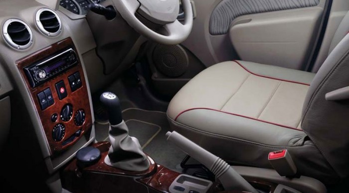 Fullos Dacia: bőrülés, fabetét