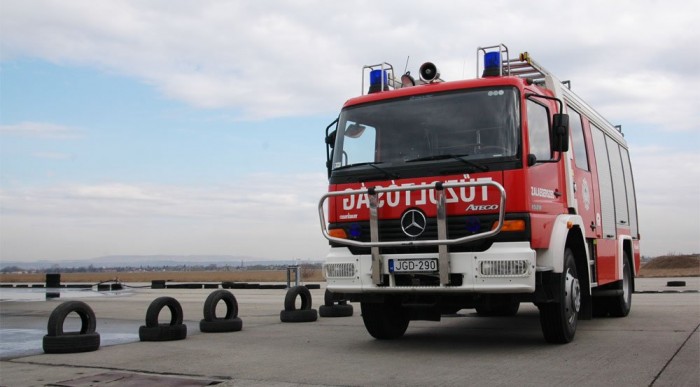 A tréning egyik része a slalom