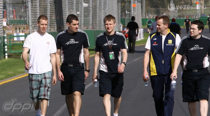 Vettelék pályabejáráson