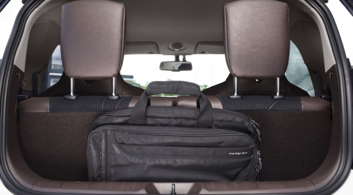 A csomagtér alaphelyzetben parányi