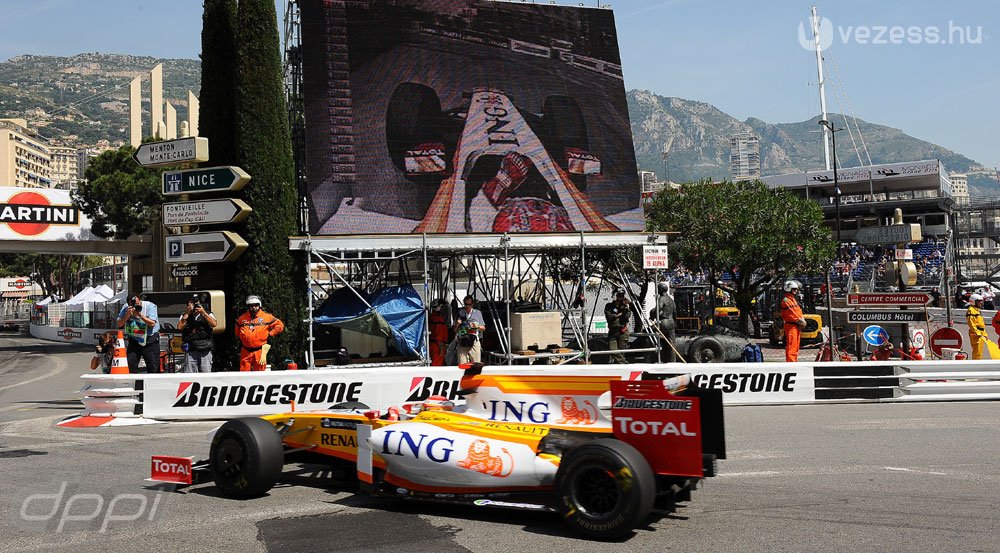 Alonso nyerte az edzést Monacóban 20