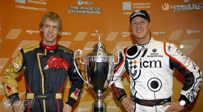 Vettel Schumira néz fel