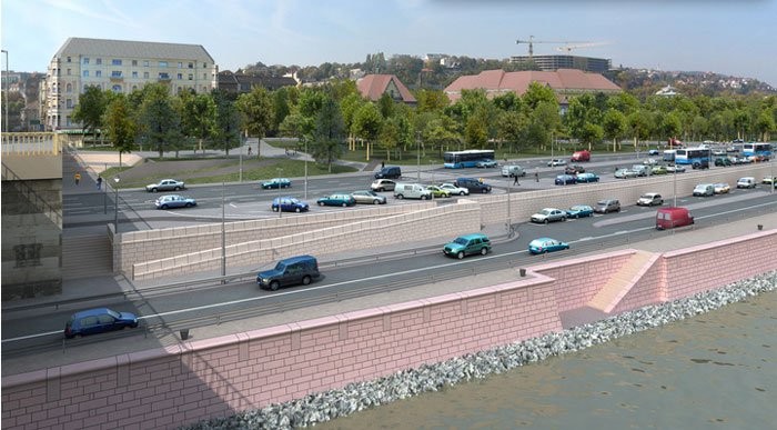 Lezárják a rakpartot 7 | Vezess Margit hídtól északra 2