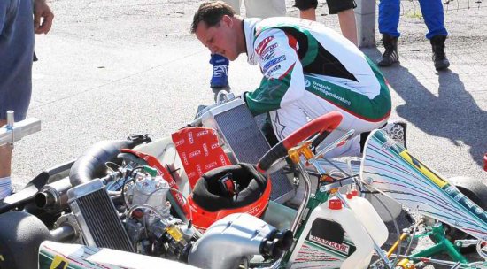 Schumacher a Ferrari tesztpilótájával edz 7
