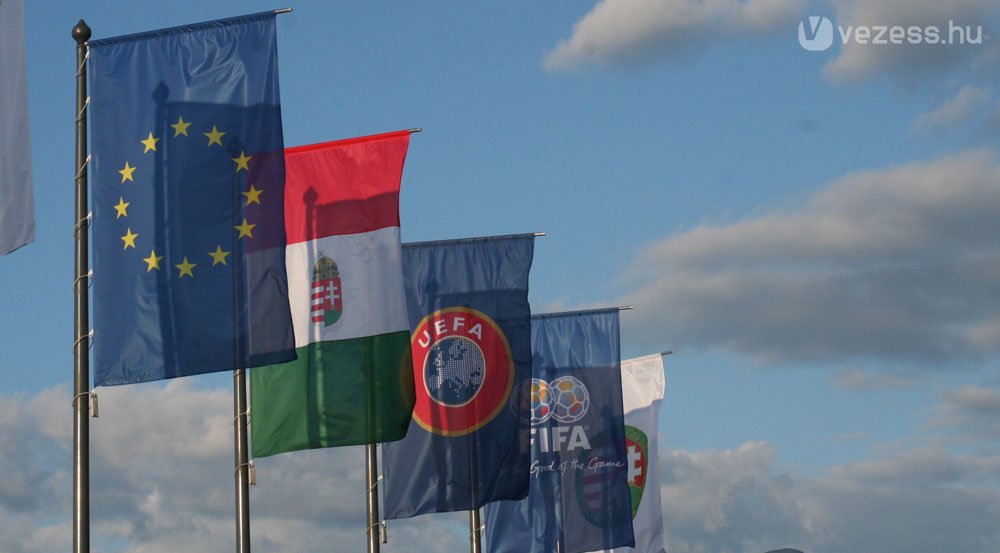 Zászlóerdő a telki edzőközpontban