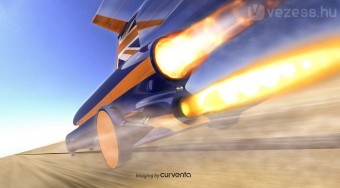 Vadászrepülőt aláz az autó - videó