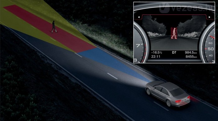 Megérkezett az új Audi A8 10 | Vezess Éjszaka segít a hőkamera