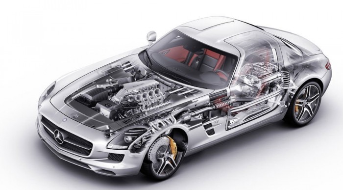 Dodge Viperben próbálták ki a technikát. A V8 hátratolva, váltó a hátsó tengelynél