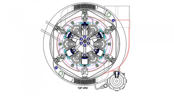Fekvő, hathengeres kivitel