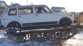 Ladából tankot - videó