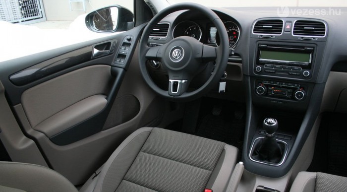 Jóval igényesebb a Golf belseje