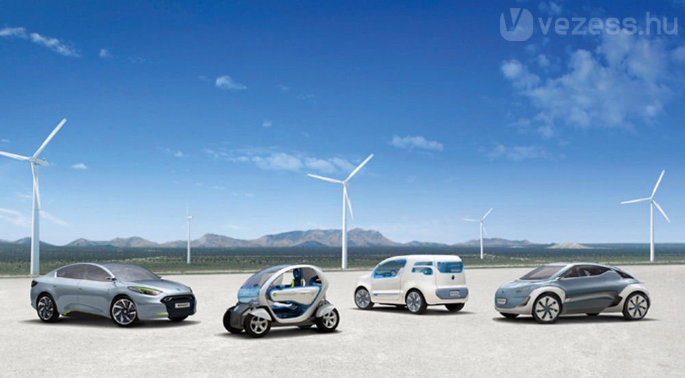 Négy elektromos széria Renault jelenik meg 2012 végéig